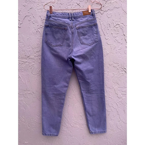 Bershka DENIM Womens Cotton Tapered Leg Mom Jeans Sz 4 - Picture 2 of 15